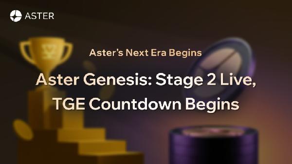 Aster’s Next Era Begins – Airdrop Points Stage Two Live, TGE Countdown Begins