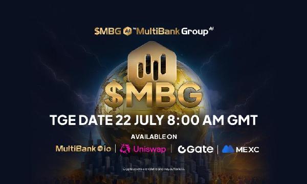 MultiBank Group’s MBG Token TGE Is Live on MexC, Gate.io, Uniswap and Multibank.io.